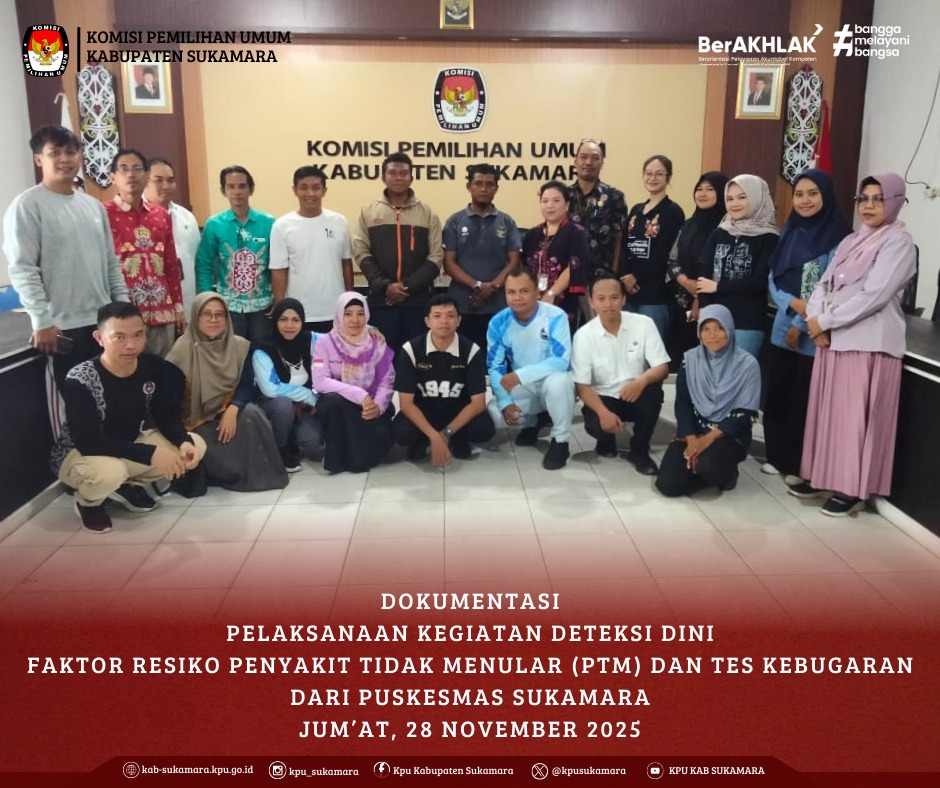 Kegiatan Deteksi Dini PTM dan Tes Kebugaran Dari Puskesmas Sukamara