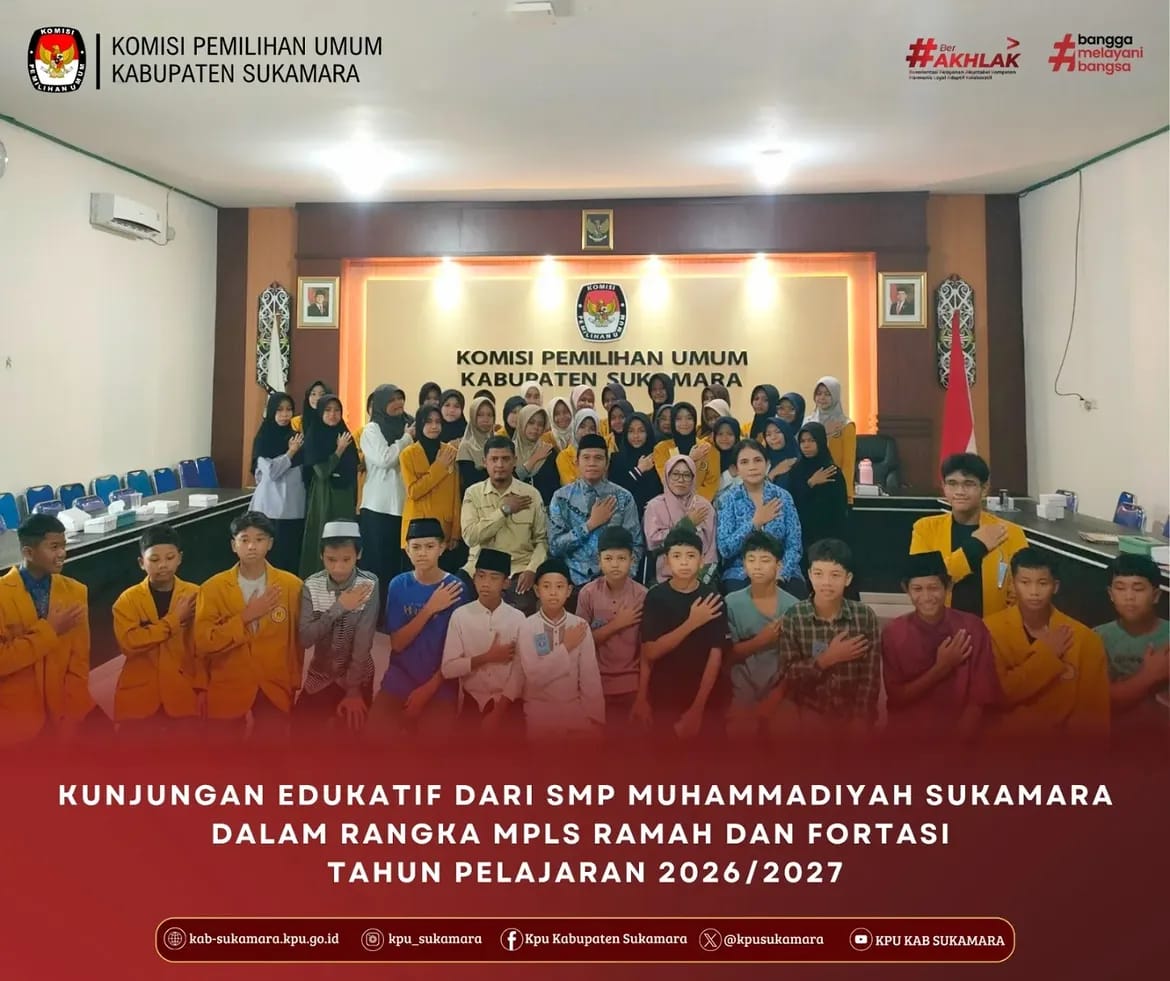 Kunjungan Edukatif dari SMP Muhammadiyah Sukamara dalam rangka MPLS Ramah dan Fortasi